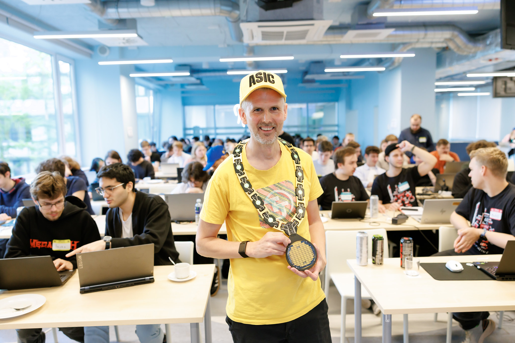 Matt at Chipathon 2026 - Riga Technical University
