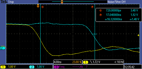 Falling edge latency